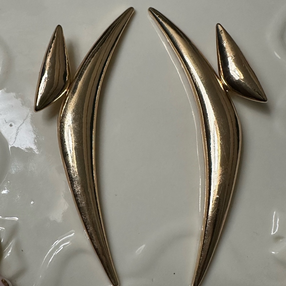 Gold Abstract Earrings